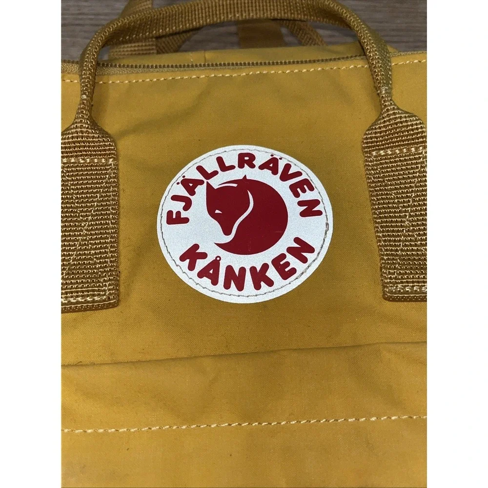 Fjallraven Kanken Backpack Yellow Classic Bookbag Seat Pad Outdoor School Bag